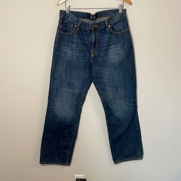 GAP Mens Standard Medium Wash Denim Jeans.‎ Size 34x32 - Picture 1 of 8